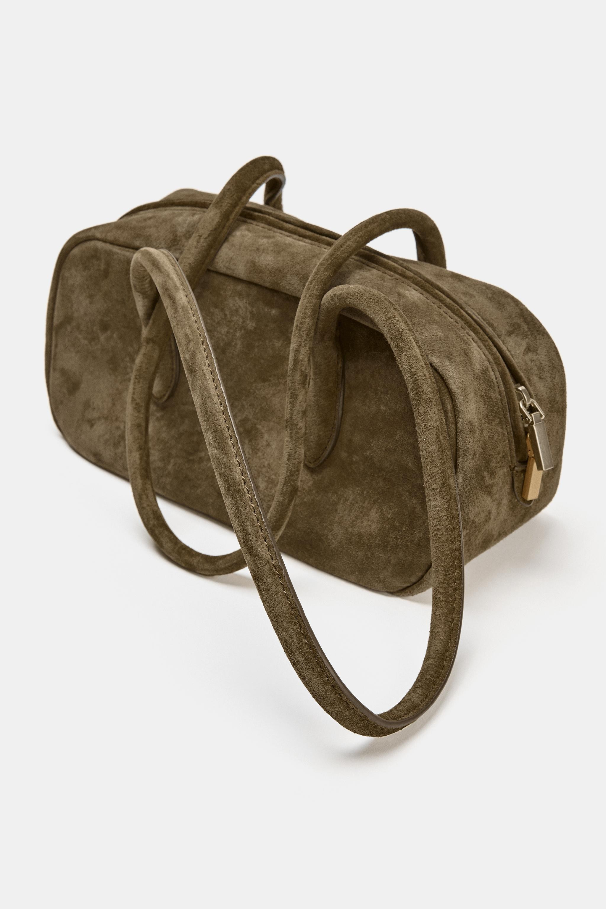 LEATHER SHOULDER BAG | Zara US