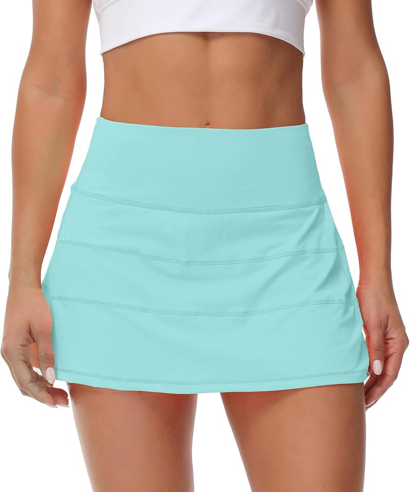 MCEDAR Pleated Tennis Skirt for Women with Pockets Women's High Waisted Athletic Golf Skorts Skir... | Amazon (US)