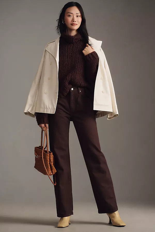 Val 90s Mid-Rise Straight-Leg Jeans | Anthropologie (US)