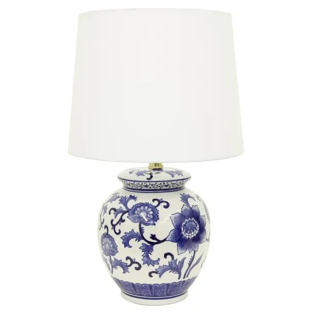 Blue and White Ceramic Table Lamp | Walmart (US)