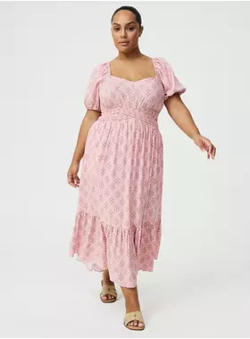 Cut-Out Tea Length Dress | Torrid (US & Canada)