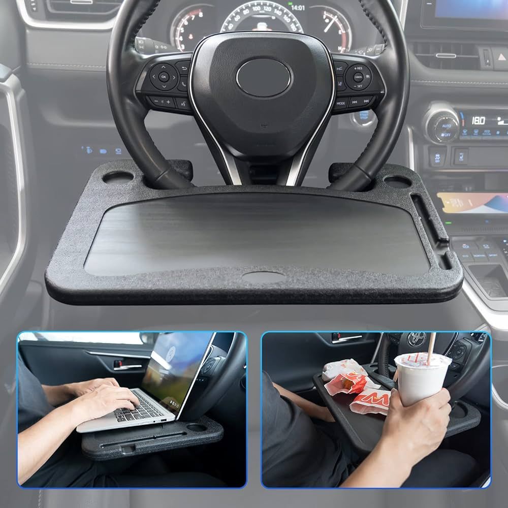 Auto Car Steering Wheel Tray for Vehicle Accessories, Road Trip Essentials Truck Driver Cool Gadg... | Amazon (US)
