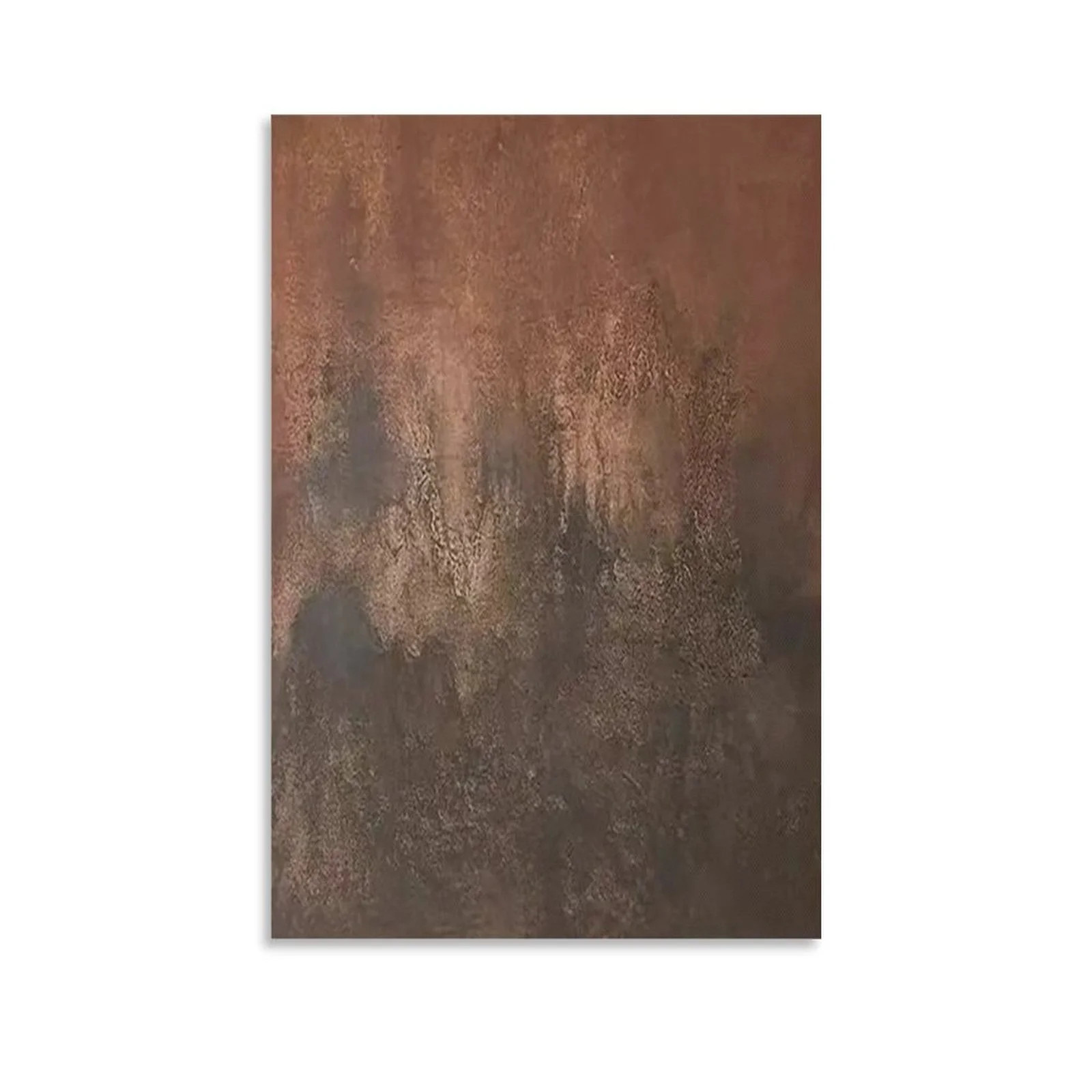 Wabi-Sabi Abstract Wall Art Large Brown Minimalist Painting Brown Wall Art Brown Texture Painting... | Walmart (US)