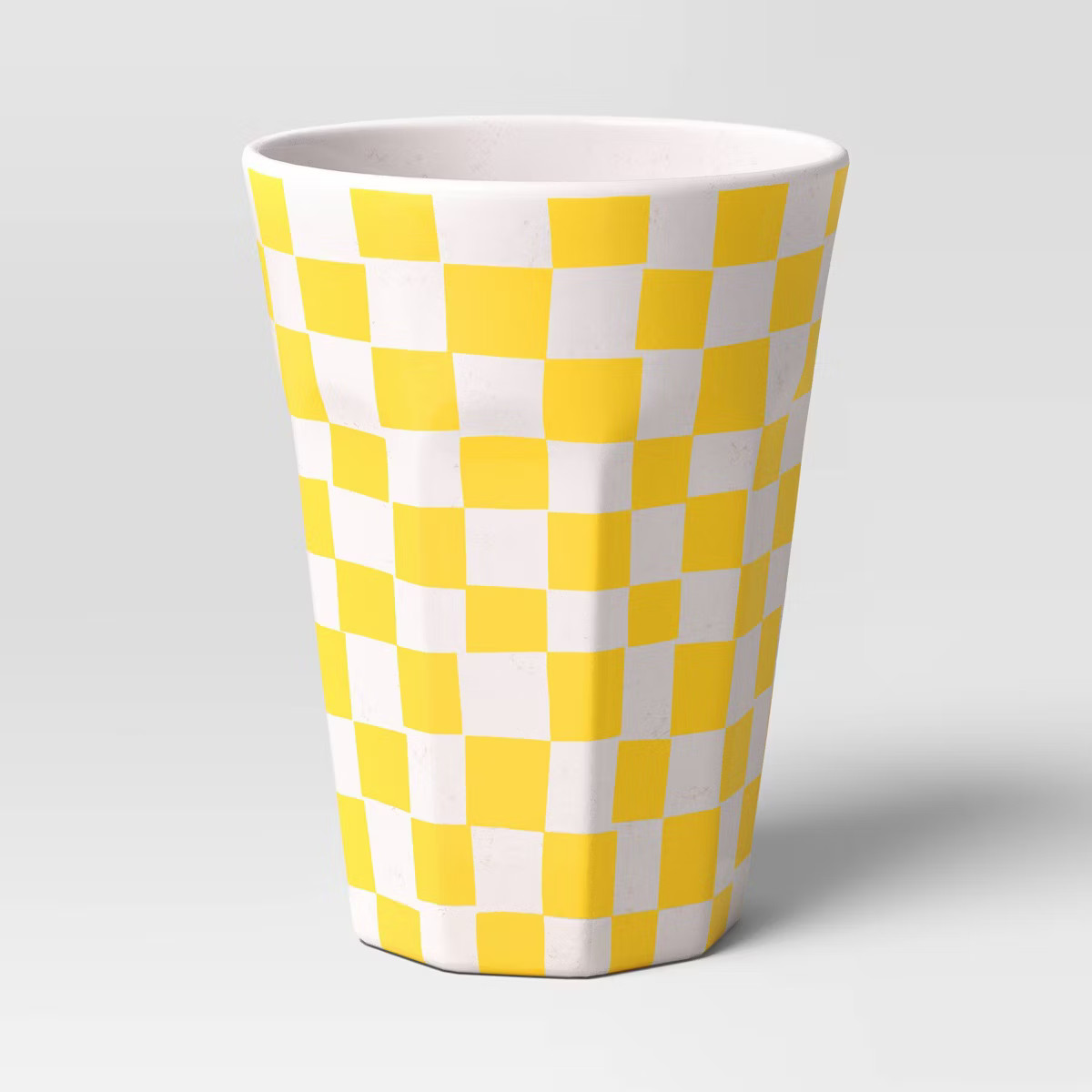 19oz Melamine Tumbler Yellow Checker - Room Essentials™ | Target