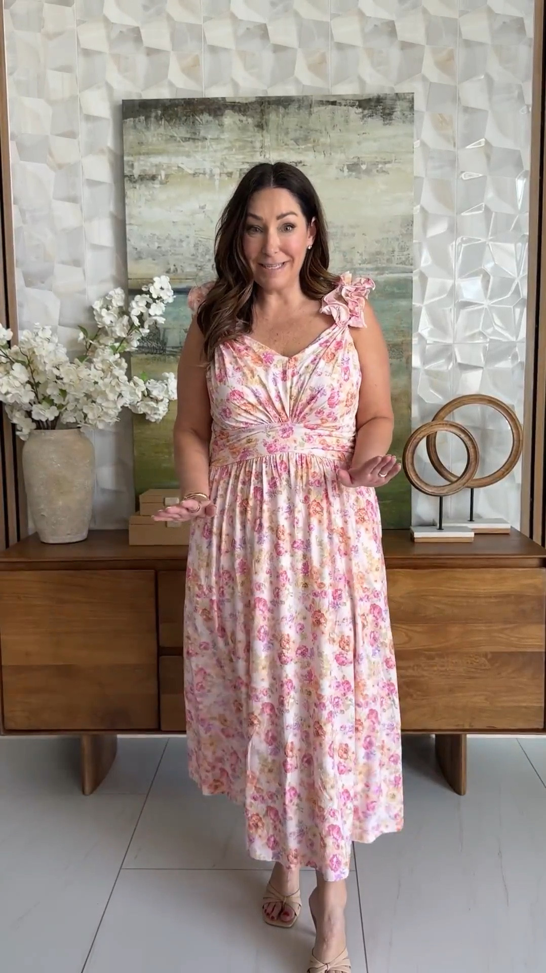 Spring dress great for Mother’s Day and wedding wearing large 

#LTKMothersDay #LTKMidsize #LTKOver40