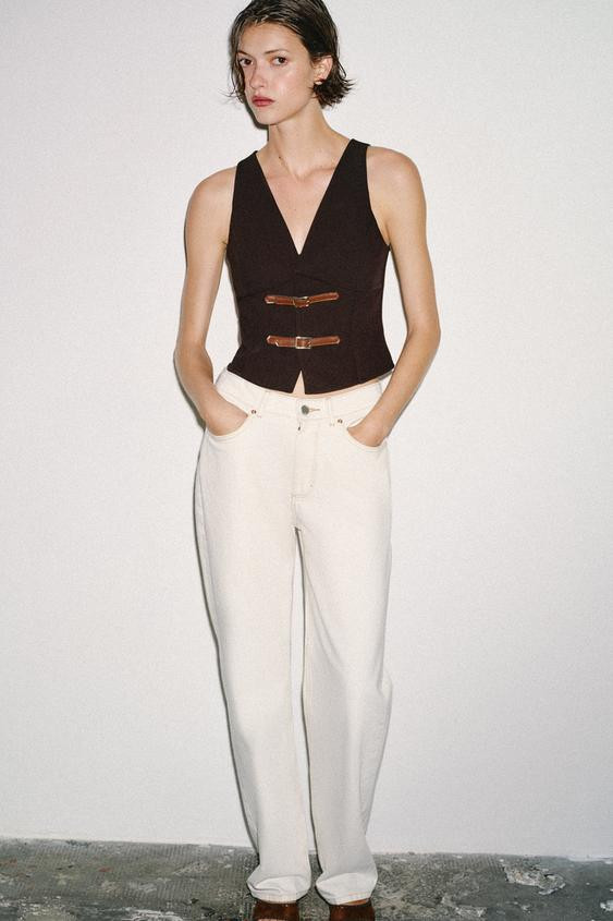 TOP WITH BUCKLES | Zara UK