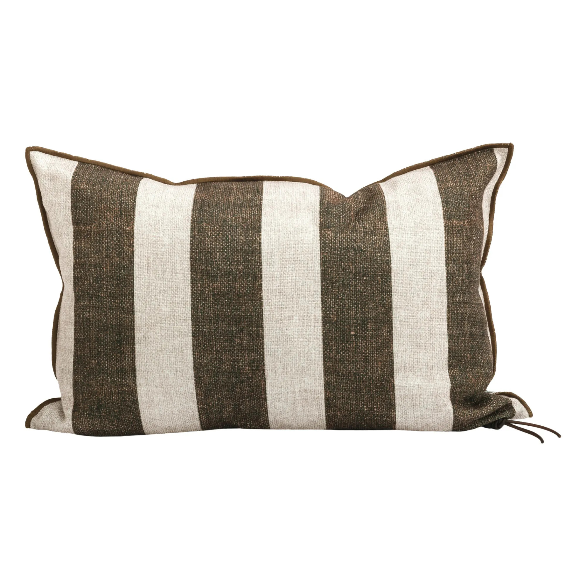 Coussin outdoor en toile Bayadère | Havane | Smallable