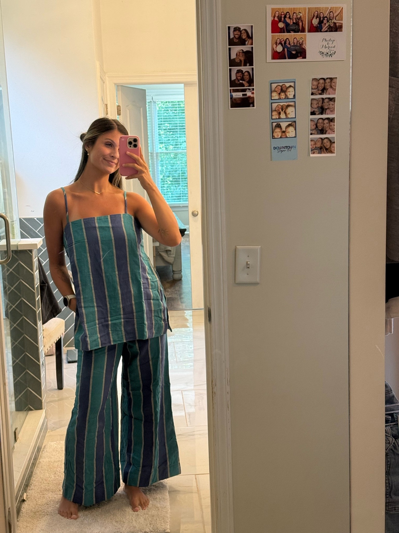 Free people linen set - wearing size small (if you like pants to be more loose and not tight, size up one size!)

#LTKdayinmylife #LTKgrwm #LTKootd