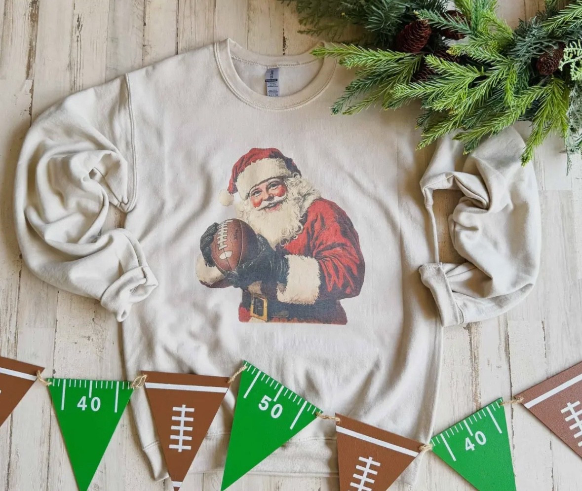 Love football Santa. 

#LTKSeasonal #LTKHoliday #LTKGiftGuide