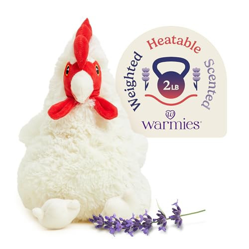 Warmies Microwavable & Weighted Stuffed Animals, Chicken - Heated Stuffed Animal Plushie for Warmth & Comfort - Cute Soft Plush Toys for Adults & Children (Boys, Girls, Babies & Toddlers) | Amazon (US)