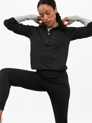 Unstoppable Fleece Lined Half Zip Sweatshirt | Athleta