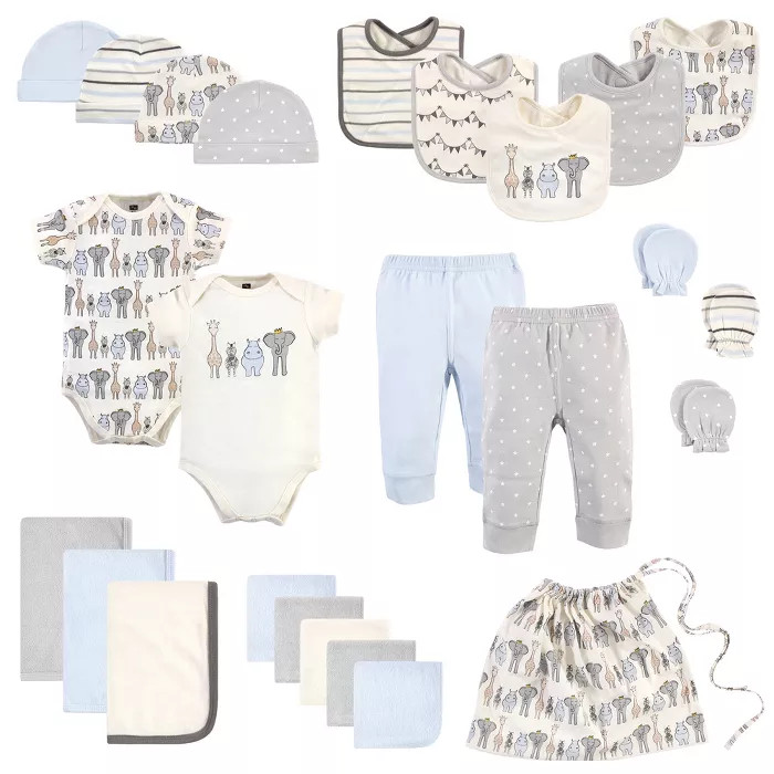 Hudson Baby Infant Boy Layette Start Set Baby Shower Gift 25pc, Royal Safari, 0-6 Months | Target