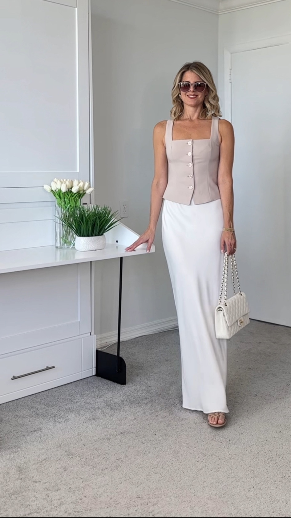 I'm fairly small chested (34a).  I needed to size down to an XXS top instead of my usual XS.  Currently this exact color is not available 

The skirt as well,   If you often find skirts large in the waist. You light want to consider sizing down  

#LTKfindsunder100 #LTKSeasonal