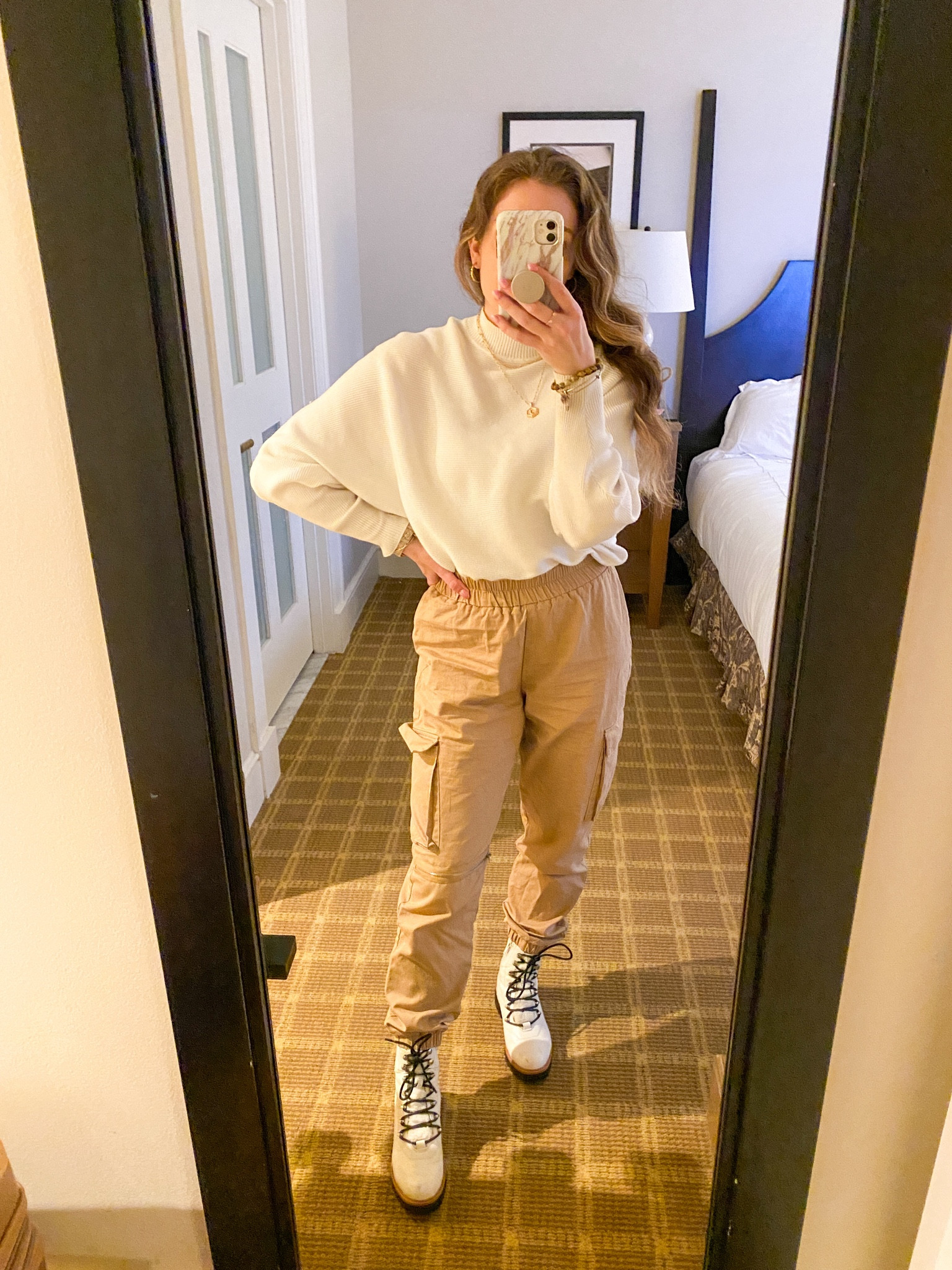 Winter outfit 
Cozy outfit 
Cargo pants 
Winter boots 


#LTKstyletip #LTKshoecrush #LTKMostLoved