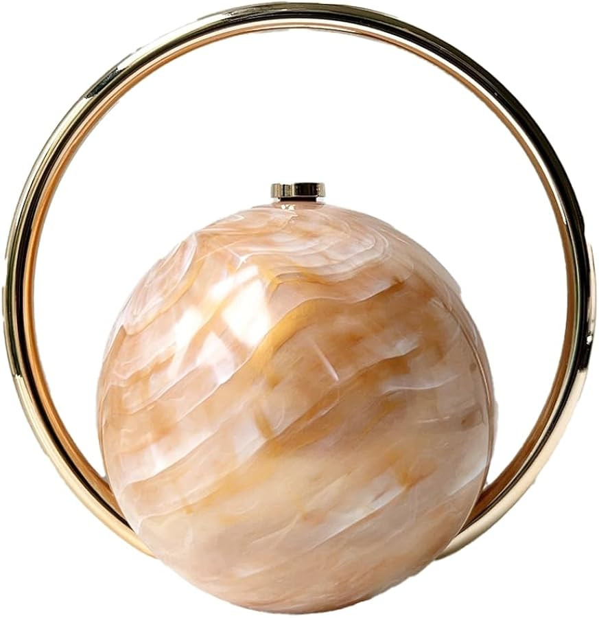 Marble Ball Evening Clutch for Women Elegant Handbags Luxurious Evening Purses for Party Vacation... | Amazon (US)