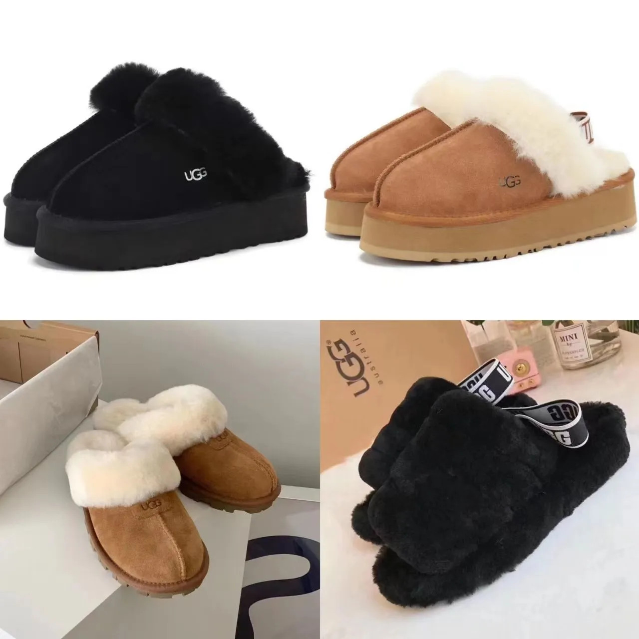 High quality wool snow boots fashion plush booties and slippers leather plush with splash and sta... | DHGate