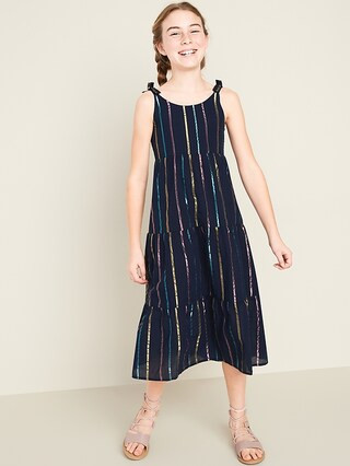 Tiered Maxi Dress for Girls | Old Navy (US)