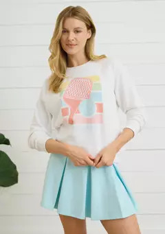 Crown & Ivy™ Sewing Down South x Crown & Ivy™ Sarah Graphic Crew Neck Sweatshirt | Belk