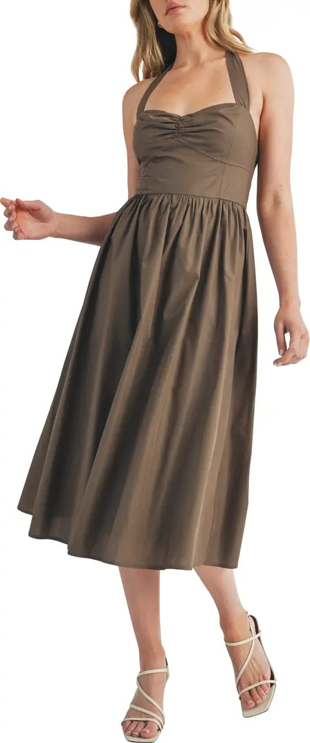Fit & Flare Halter Dress | Nordstrom Rack