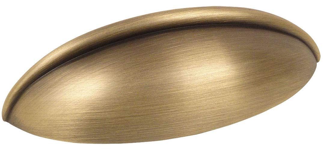 10 Pack - Cosmas 1399BAB Brushed Antique Brass Cabinet Hardware Bin Cup Drawer Handle Pull - 2-1/... | Amazon (US)