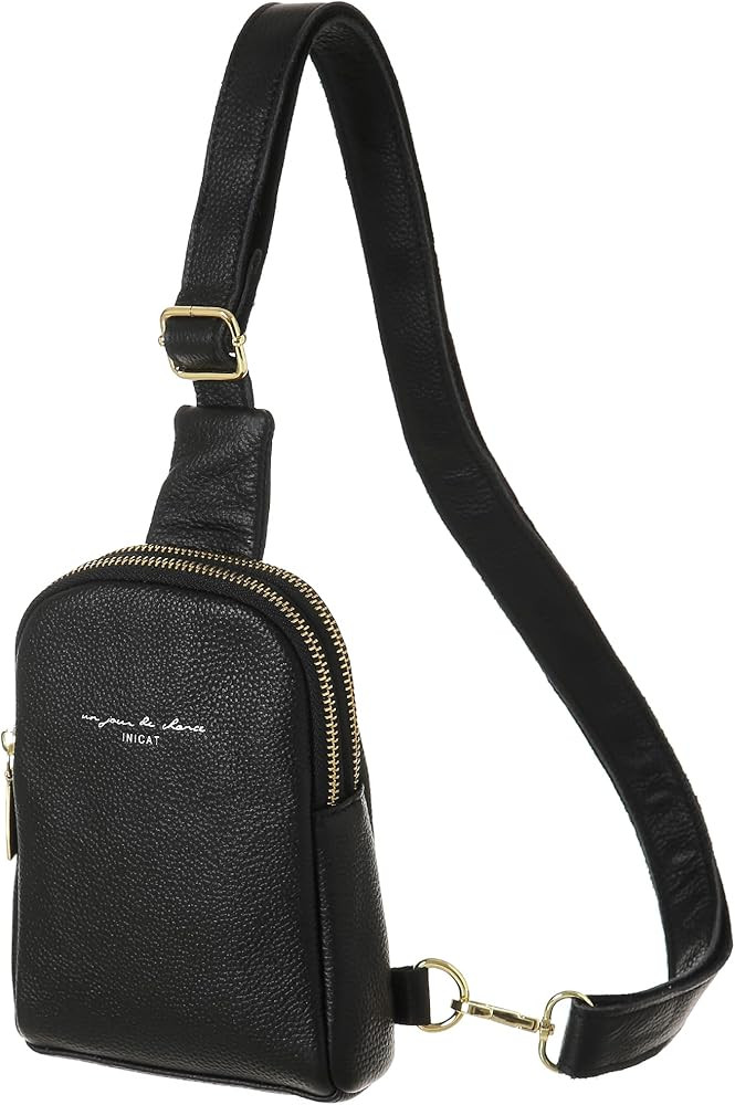 INICAT Small Crossbody Sling Bags for Women Vegan Leather Cell Phone Purse Fanny Packs for Women ... | Amazon (US)