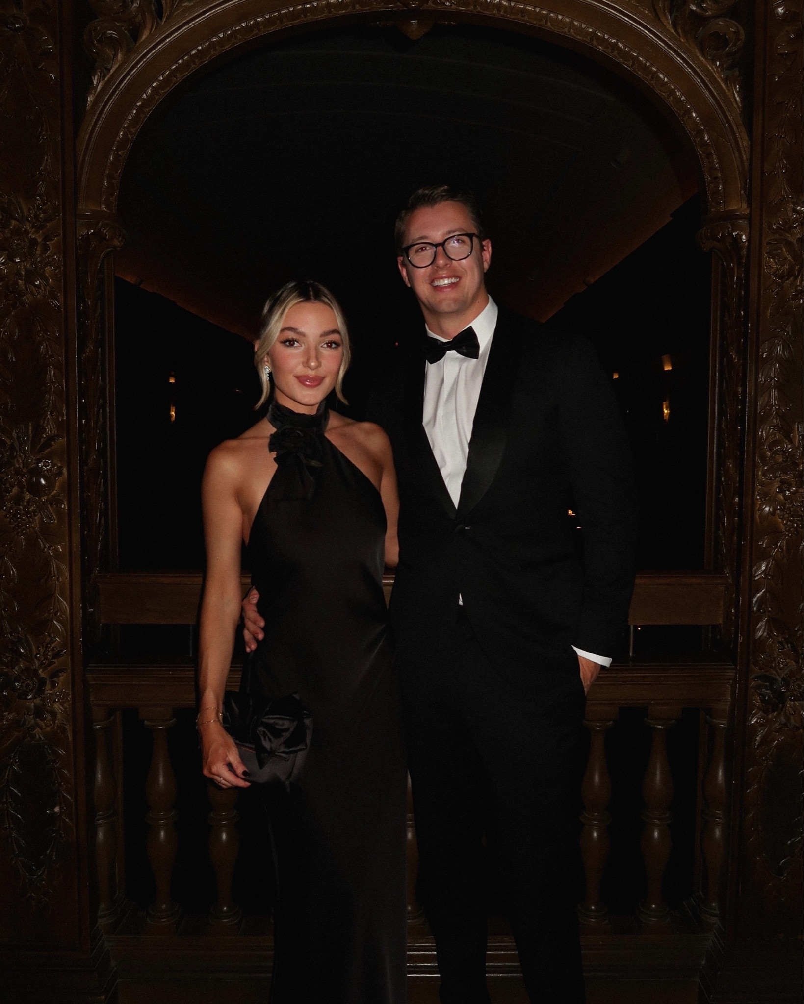 black tie wedding guest dress I wore for a fall/winter wedding 🖤 the perfect black gown for a special event! Exact bag is linked in whitee

#LTKWedding #LTKHoliday