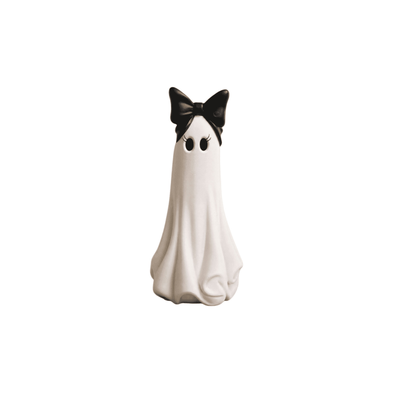 White Ghost Ornament 50cm Tall Solid Plastic Tabletop Decor, Halloween Indoor Porch Entryway Living Room Desktop Freestanding Decoration for Fall Home Party Mantel Display | Walmart (US)