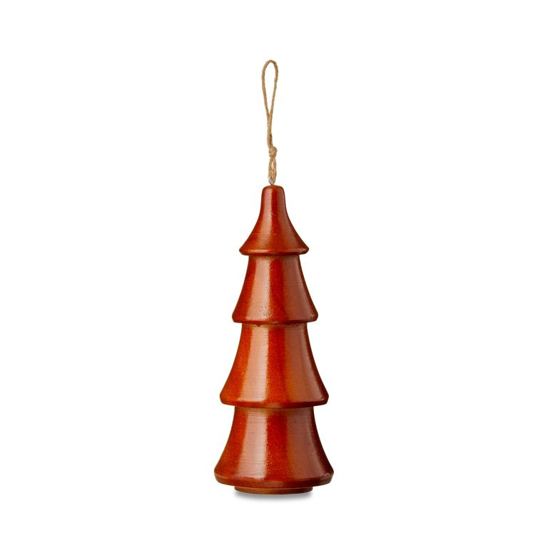 Red Wood Tree Christmas Ornament, 9 in, by Holiday Time | Walmart (US)