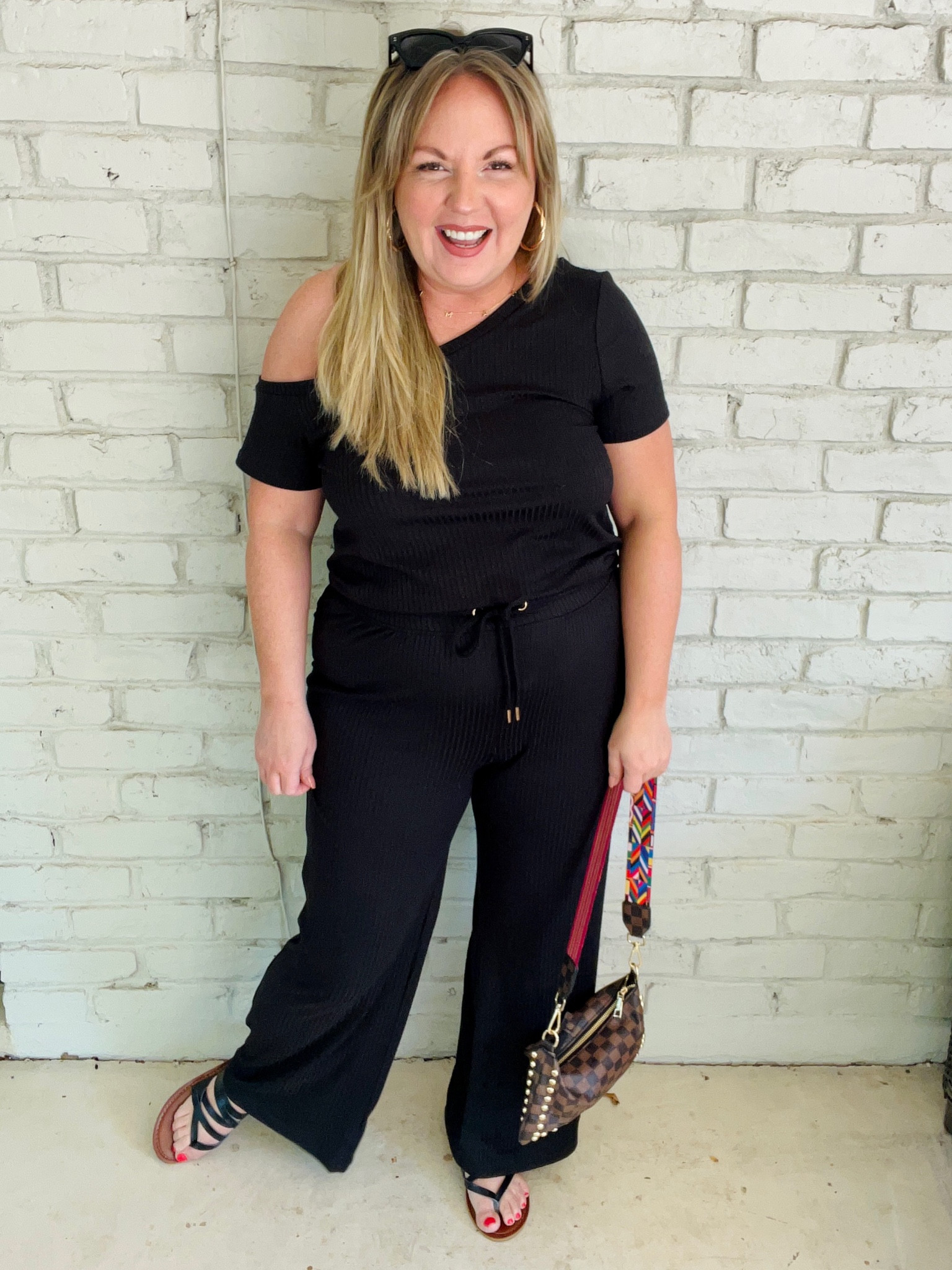 $15 ribbed, off shoulder set size medium 

#LTKunder50 #LTKSeasonal #LTKsalealert