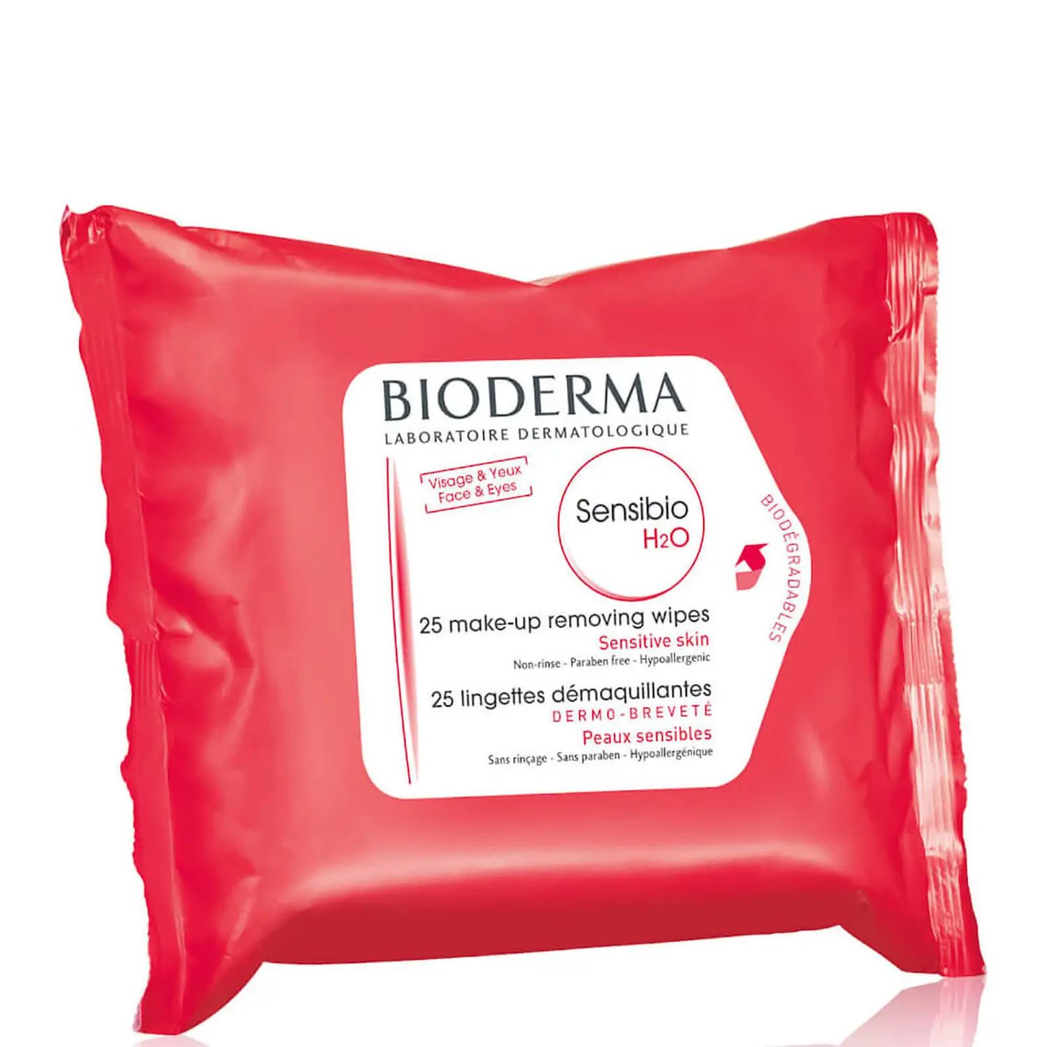 Bioderma Sensibio H2O Micellar Wipes (25 count) | Dermstore (US)