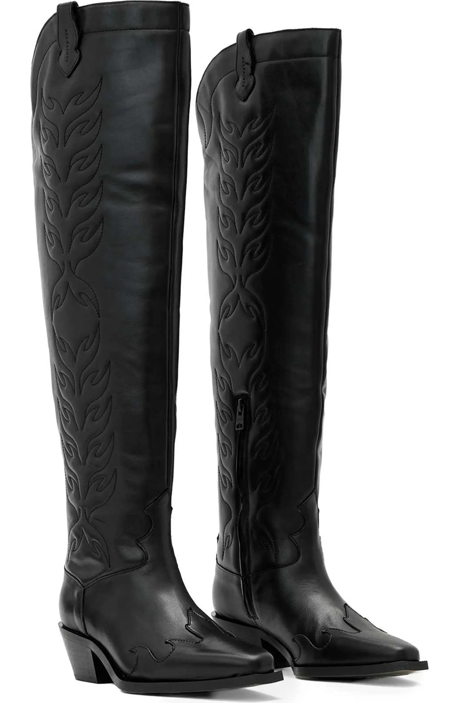 Landon Over the Knee Western Boot (Women) | Nordstrom