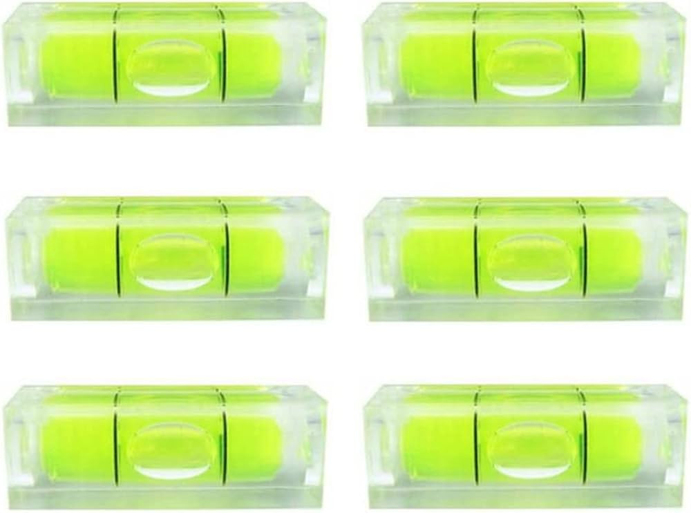 6Pcs Small Bubble Level 10x10x29mm Mini Square Spirit Level Picture Hanging Levels Mark Measuring... | Amazon (US)