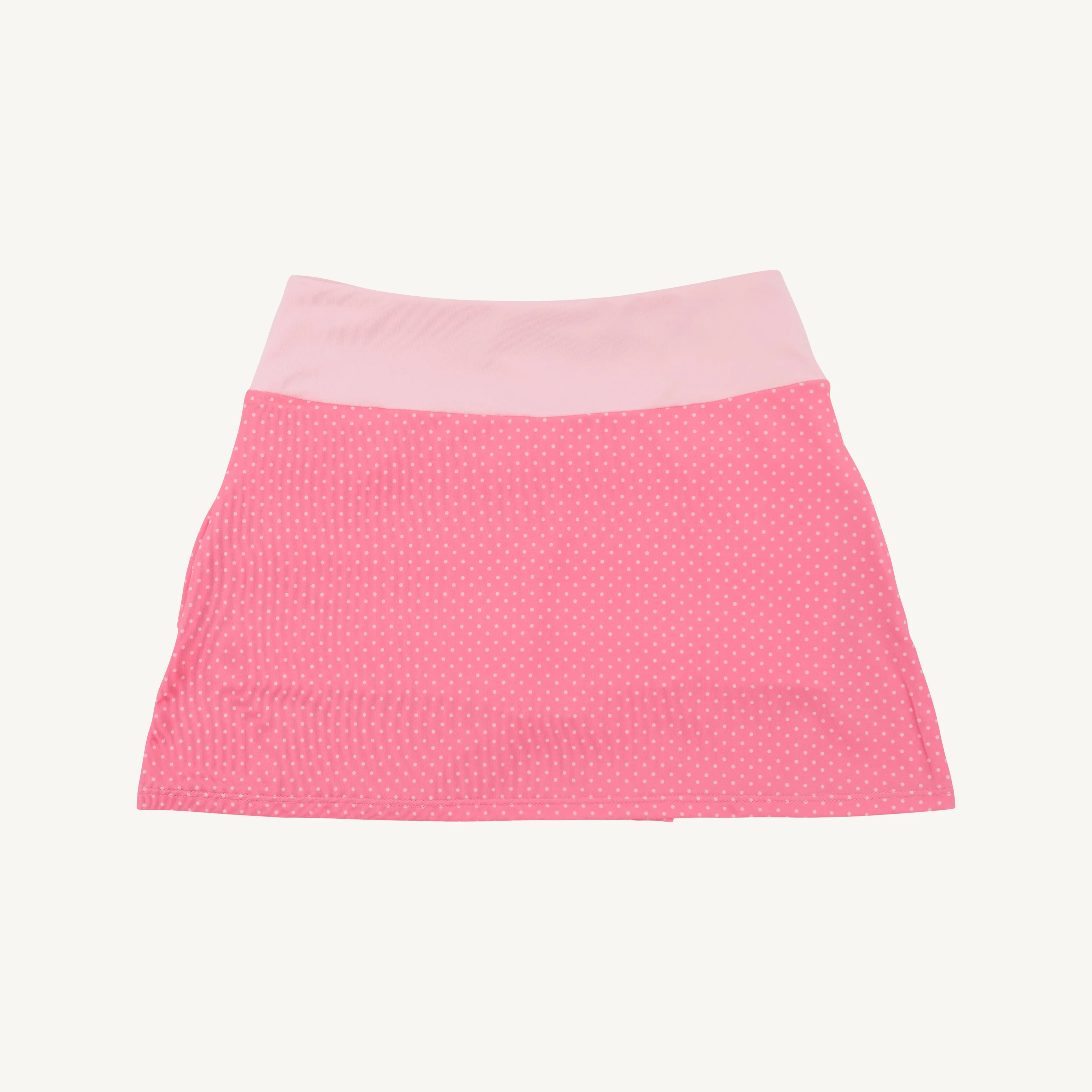 Prepletic™ Cindy Skort - Romany Rose Microdot with Sandpearl Pink | The Beaufort Bonnet Company
