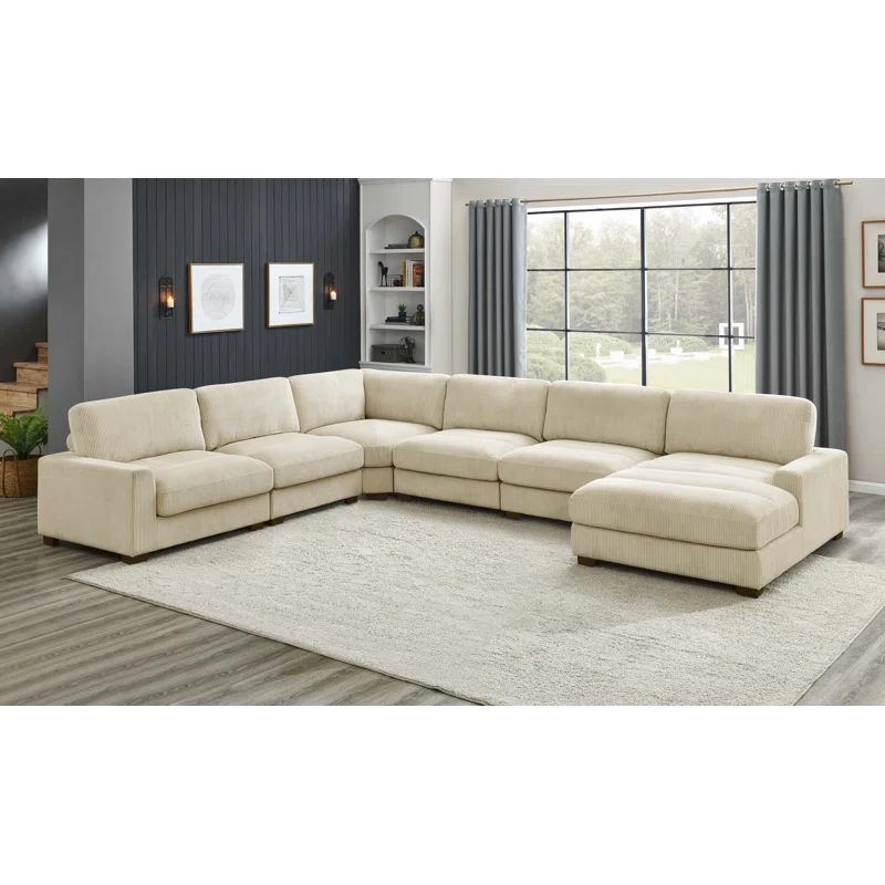 Aristedes 6 - Piece Upholstered Sectional | Wayfair North America