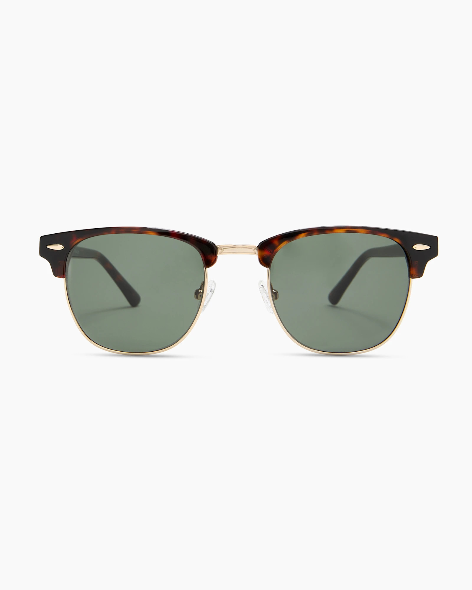 Avery Polarized Acetate Sunglasses in Tortoise with Green lens | Quince