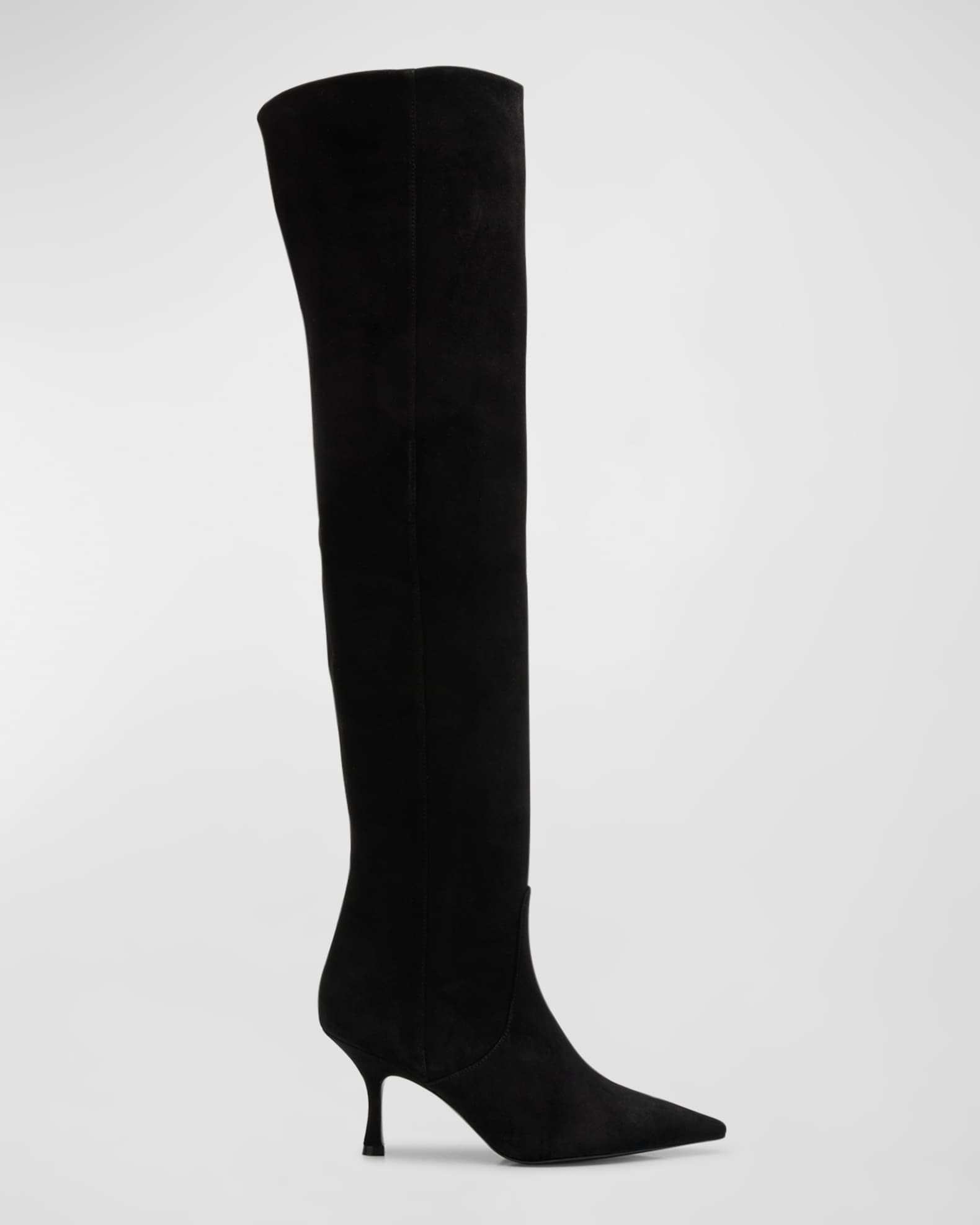 Naomi Suede Stiletto Over-The-Knee Boots | Neiman Marcus