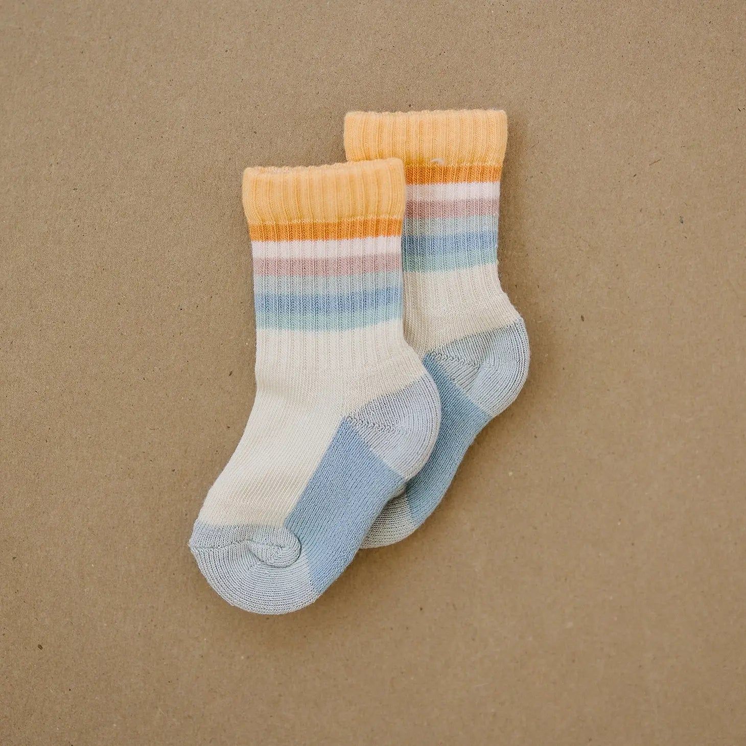 retro rainbow tube socks | Joss and J