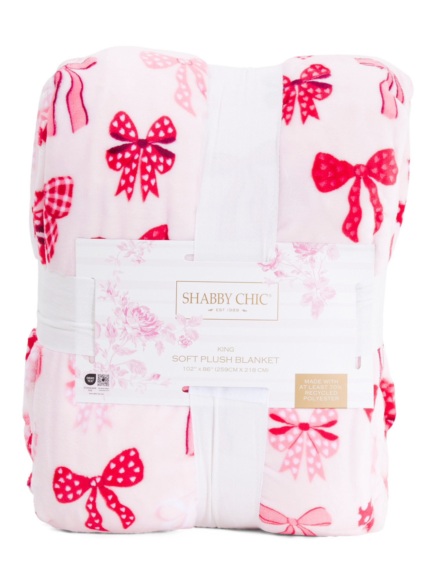 Fleece Bow Blanket | TJ Maxx