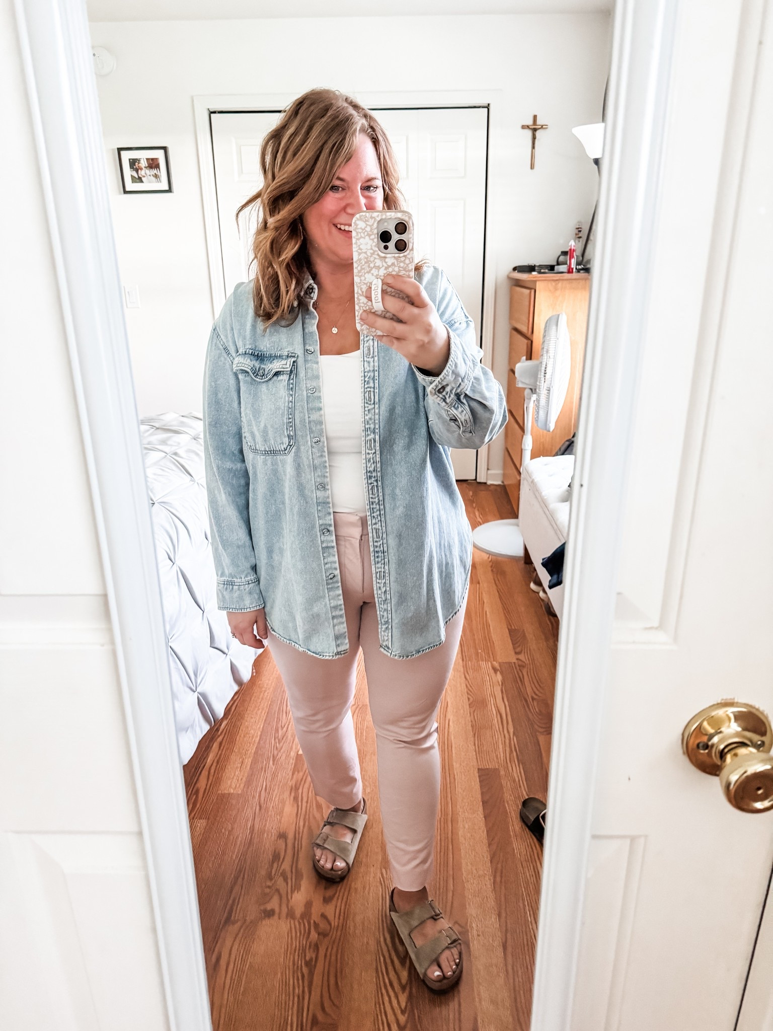 Teacher outfit!  Pants are on sale for $22!

Love these pixie pants in pink although they’re almost sold out in this color! Also linked a similar pink pair on Amazon.  Denim shirt is older so I linked the current version and similar.  

#LTKWorkwear #LTKMidsize #LTKFindsUnder50