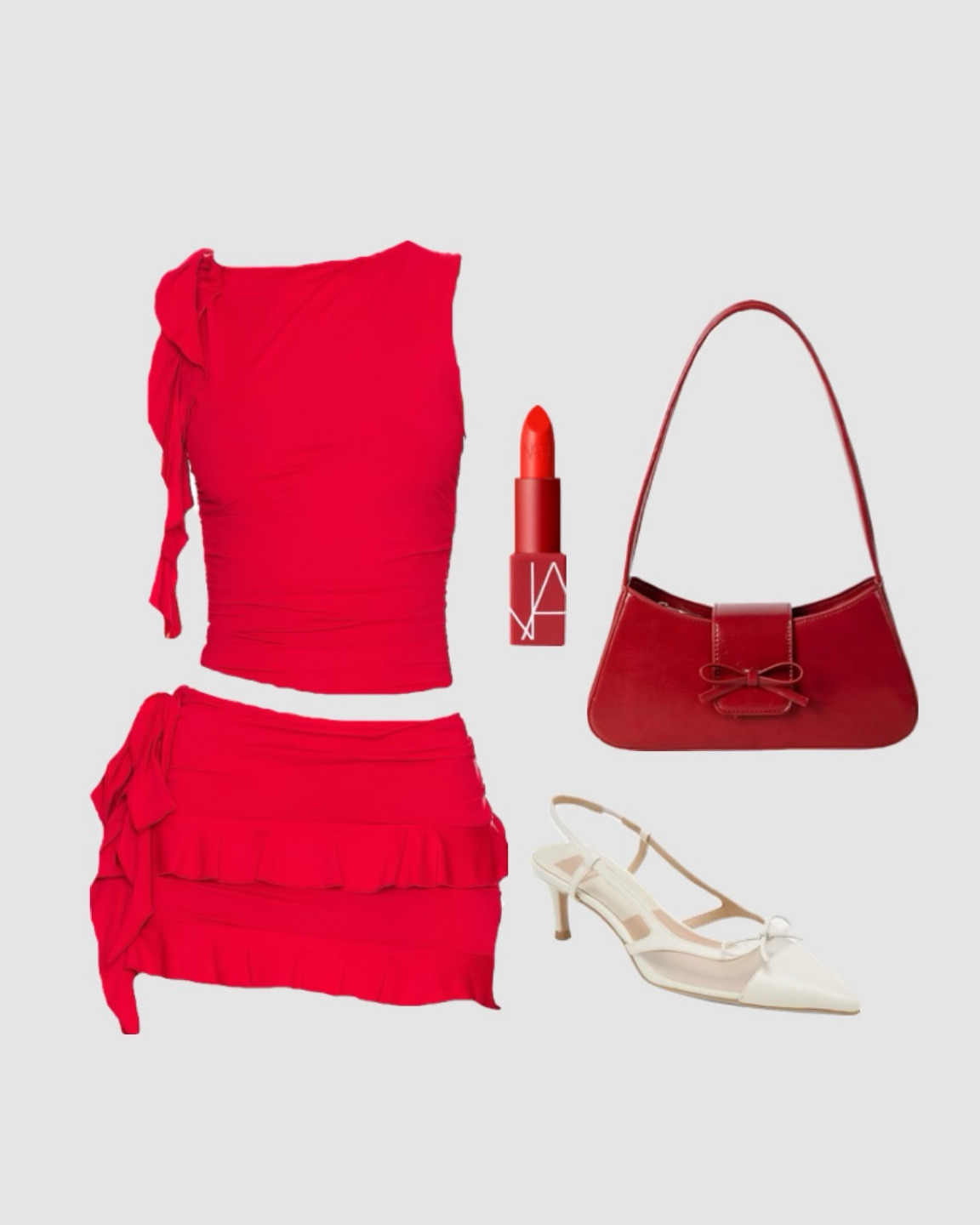 flirty going out outfit idea 💄 this red is SO fun and flattering in all seasons!

#LTKParties #LTKStyleTip