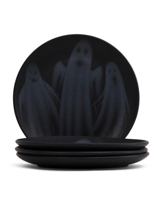 Set Of 4 8in Boo Family Salad Plates | TJ Maxx