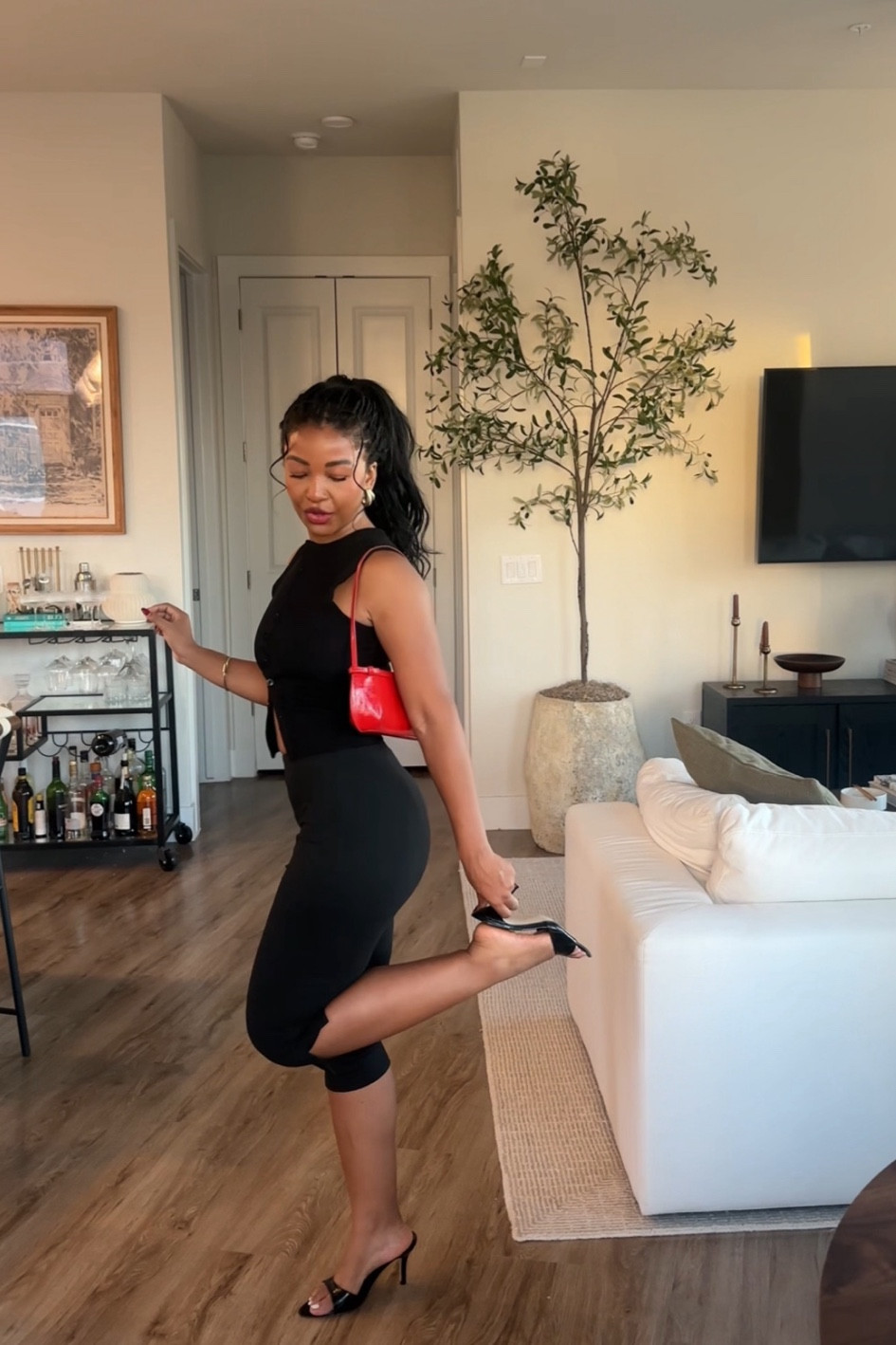 girls night outfit ft capri pants and top from tilly's, bag from asos, and heels from amazon ♥️🍷

#LTKStyleTip #LTKFindsUnder100 #LTKFindsUnder50