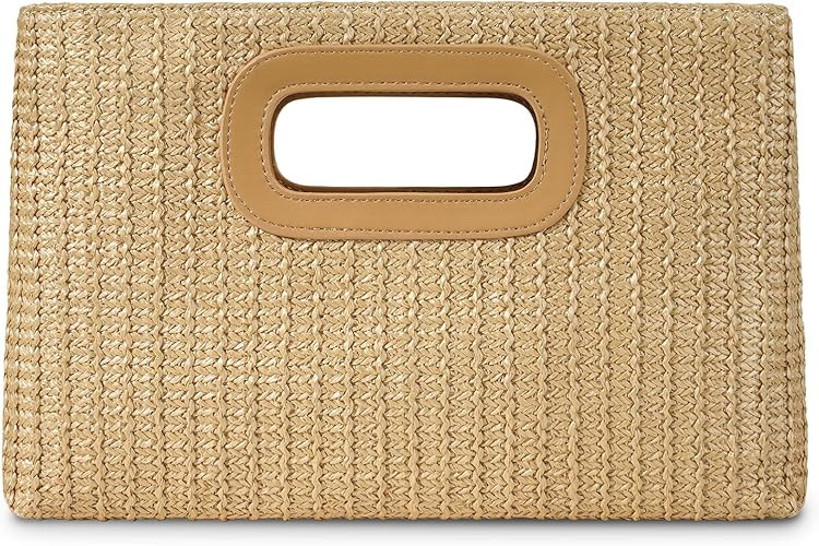 Top Handle Clutch Handbags for Women, Evening Handbag Shoulder Crossbody Purse with Gold Chain | Amazon (US)