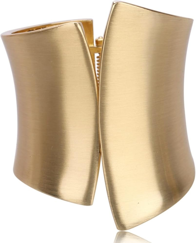 Gold Bangle Bracelets for Women Wrist Cuffs Womens Bracelet Metal Hinged Cuff Bangle Screw Bracel... | Amazon (US)