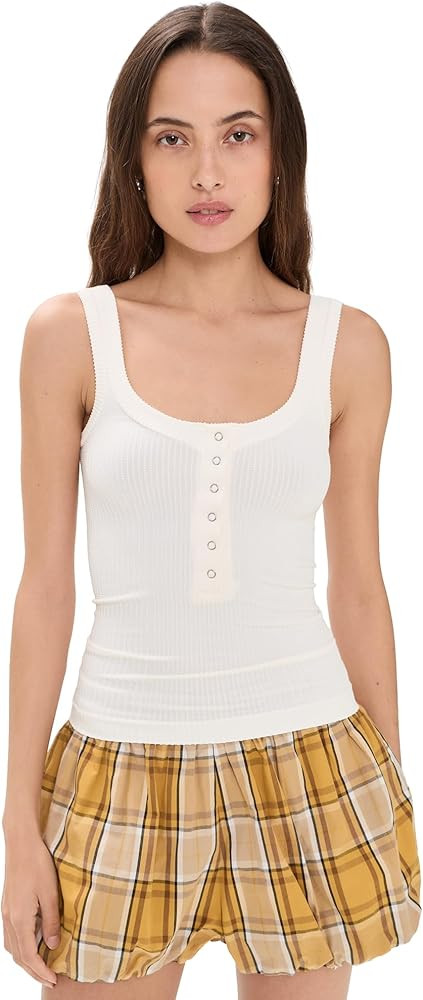Free People Women's Clean Slate Henley | Amazon (US)