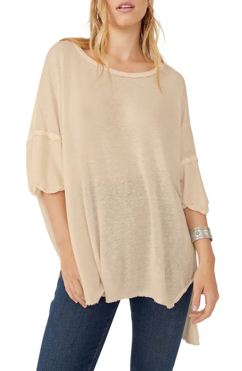 We the Free Diego Cotton & Linen Top | Nordstrom