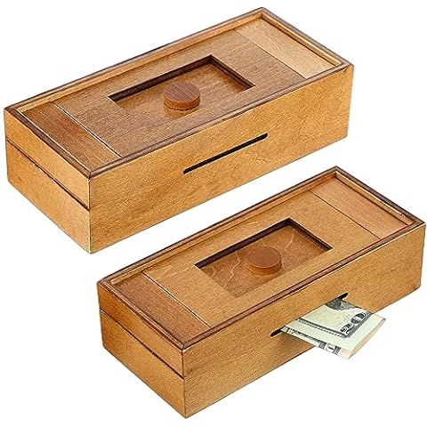 Bits and Pieces - Stash Your Cash - Secret Puzzle Box - Camouflage Your Cash Money Holder - Brain... | Amazon (US)
