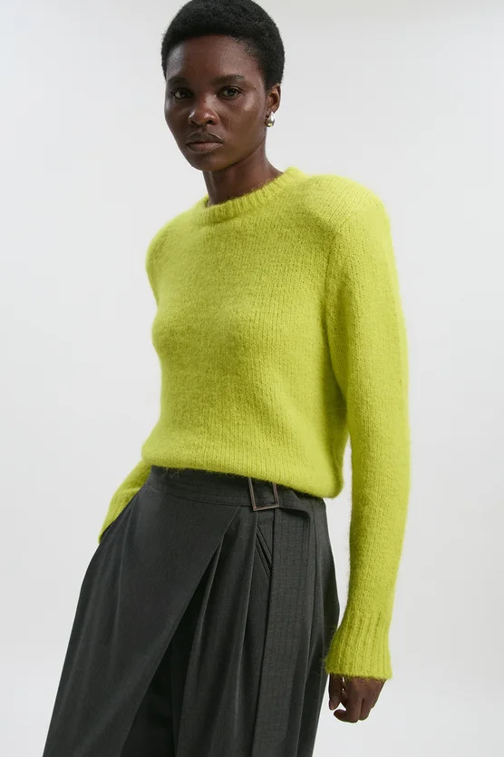 Cozy Knit Crew Neck Sweater | Karen Millen US