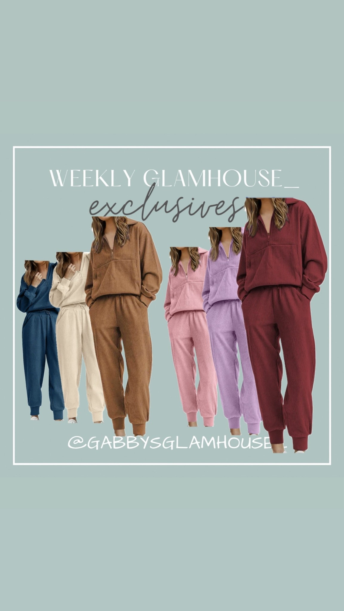 Time to update our lounge sets! 

This 2 Piece Outfit is Long Sleeve with a Half Zip top and pockets!! 

Soft, lightweight, elastic & breathable! A perfect set for the chilly summer nights! 

Sizes vary from S-2XL and it comes in 8 different colors! Check it out! 