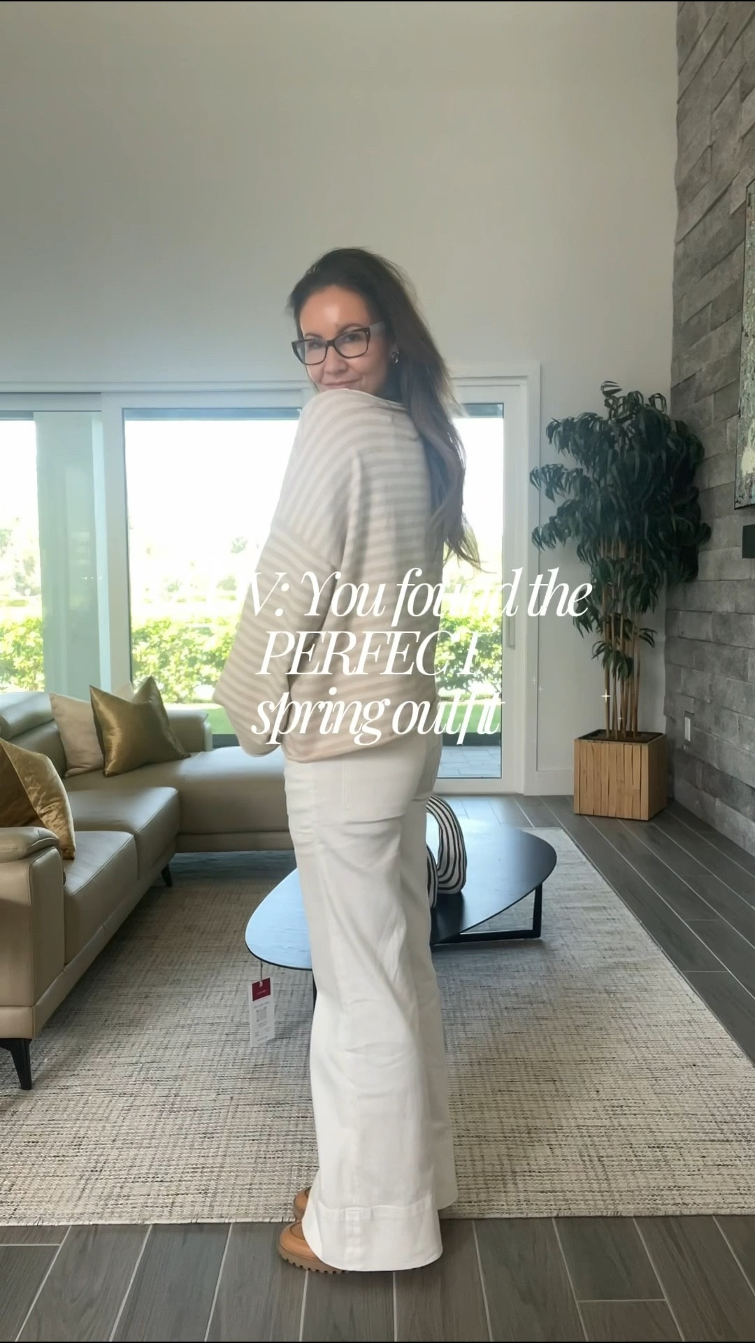 White jeans, neutral stripe sweater for spring 

#LTKgrwm #LTKSeasonal #LTKOver40